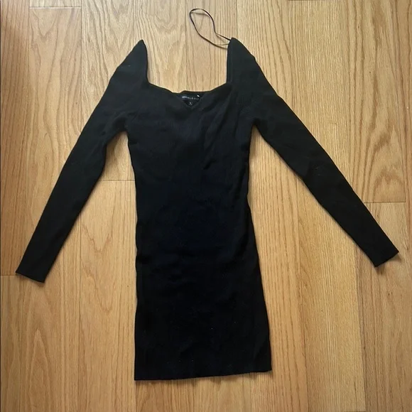 Kendall & Kylie | Dresses | Kendall Kylie Black Square Neck Bodycon Dress |  Poshmark